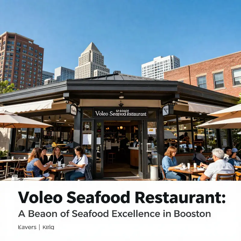 The inviting exterior of Voleo Seafood Restaurant, a prime seafood dining destination in Boston.