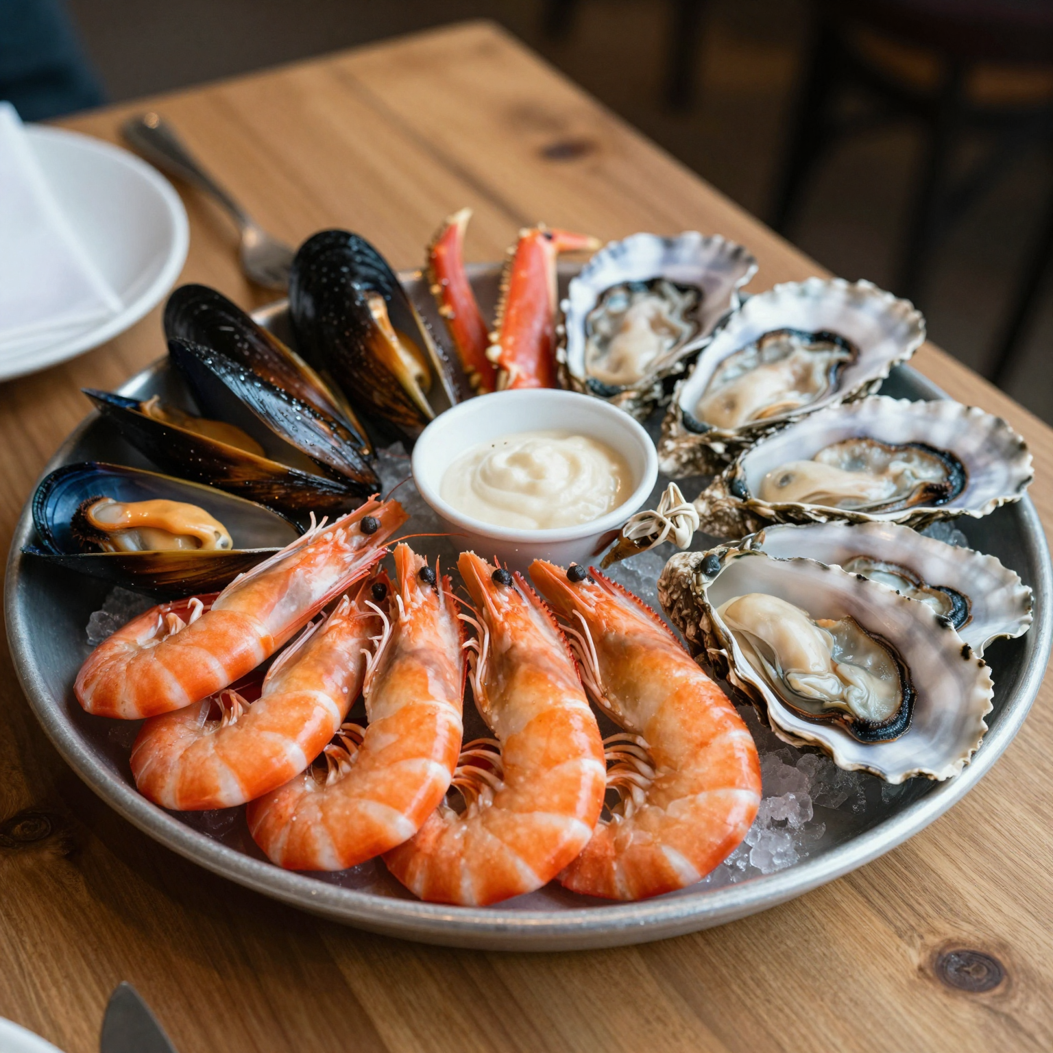 Beautifully Presented Seafood Platter