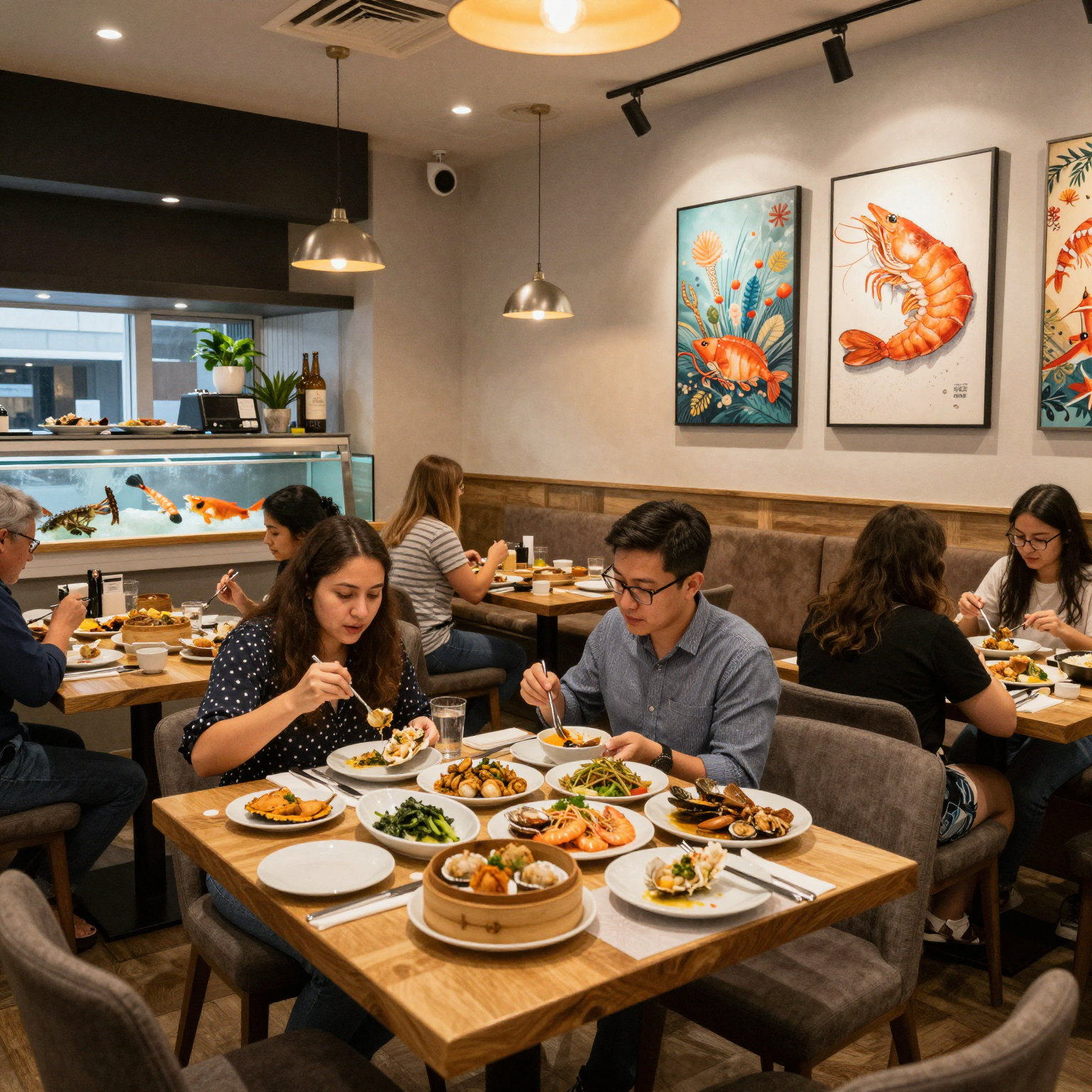 Mayflower Restaurant Interior - A Seafood Dining Experience in Dublin, CA