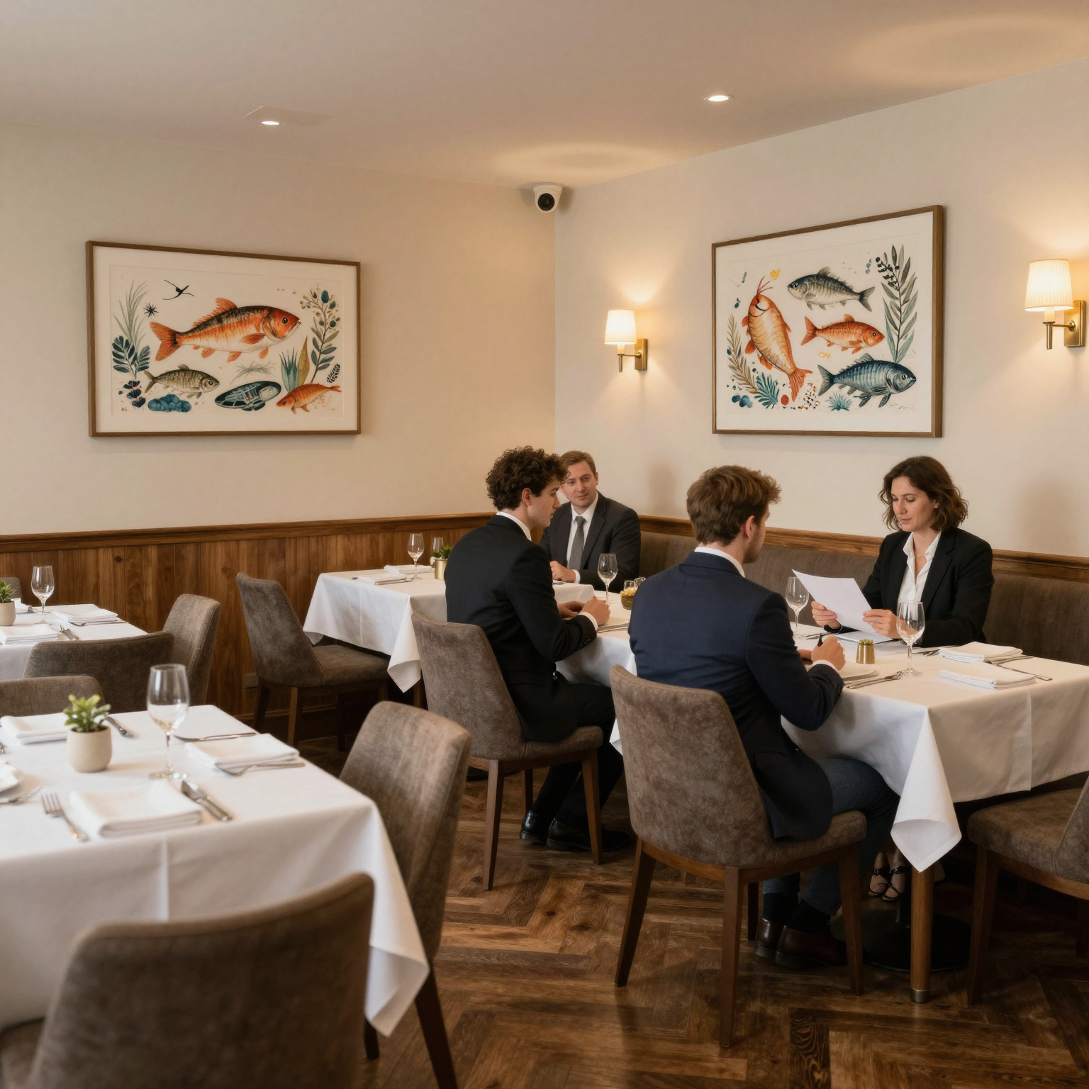 Interior of Newport Seafood Restaurant
