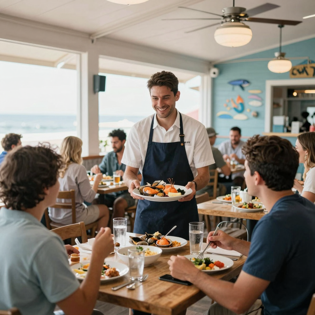 Inviting Seafood Restaurant Ambiance