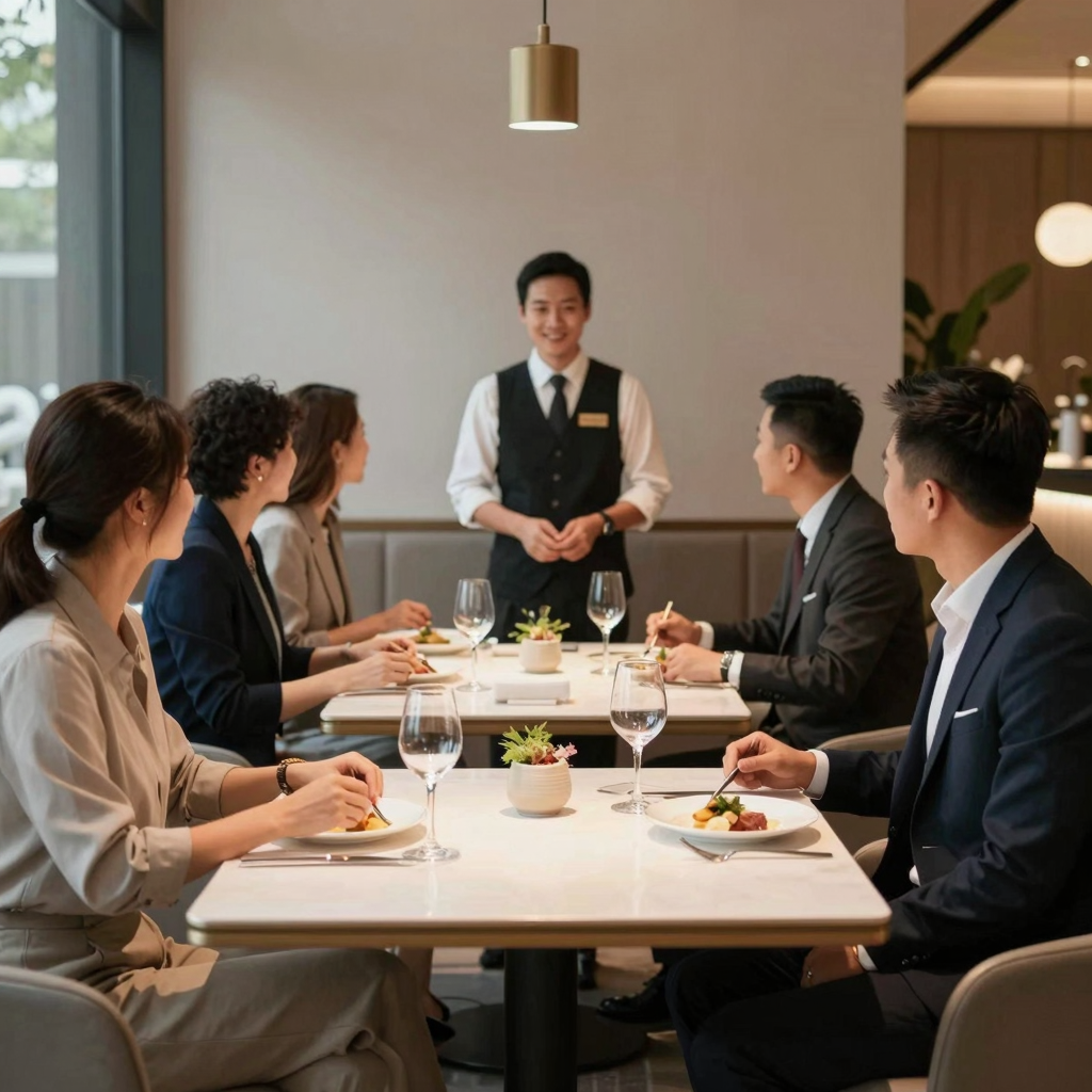 Elegant dining atmosphere