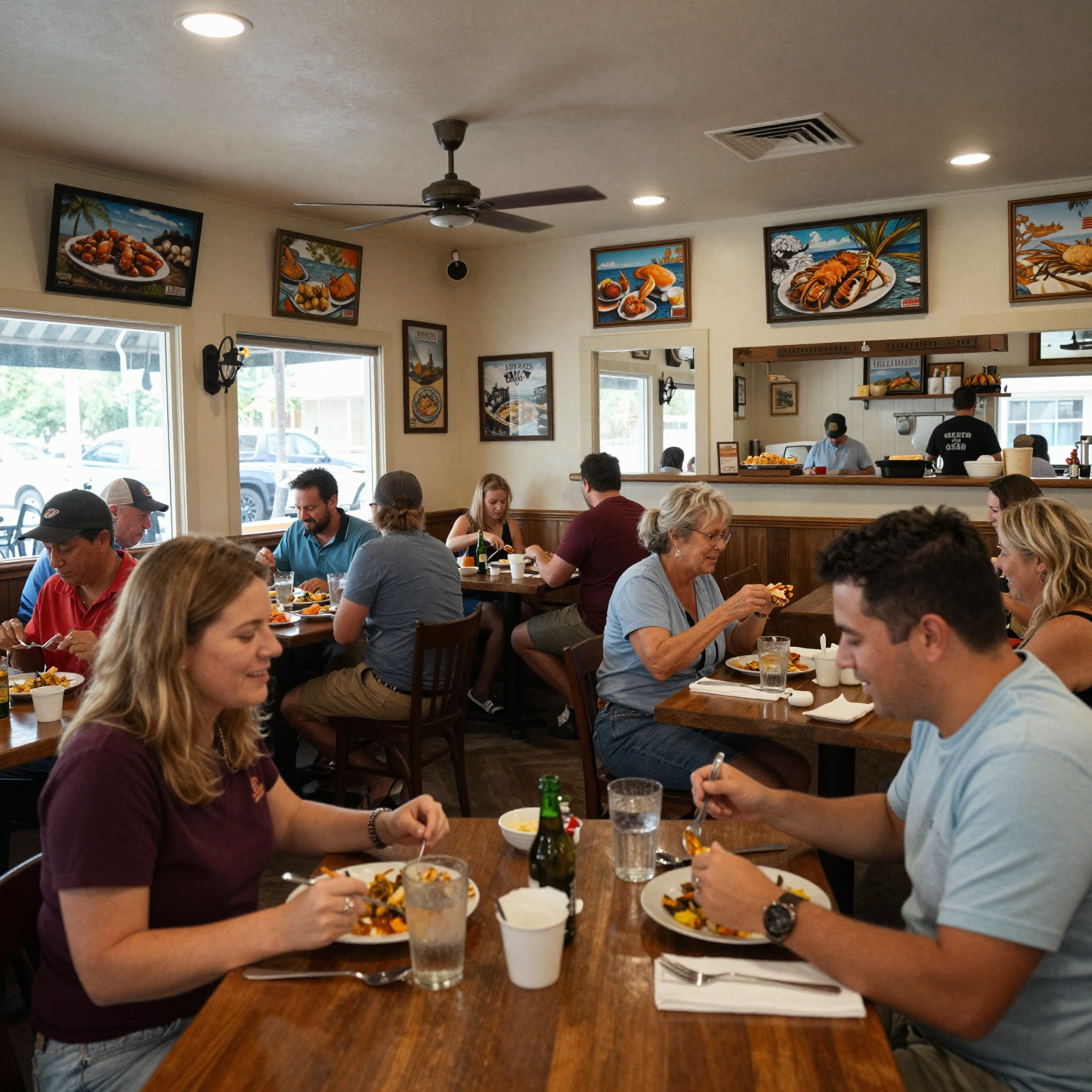 Interior of Mayflower Seafood Restaurant