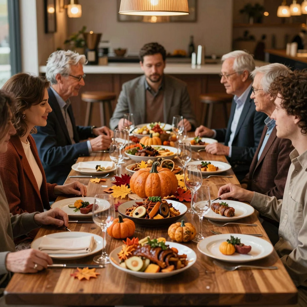 Thanksgiving Lunch Setting