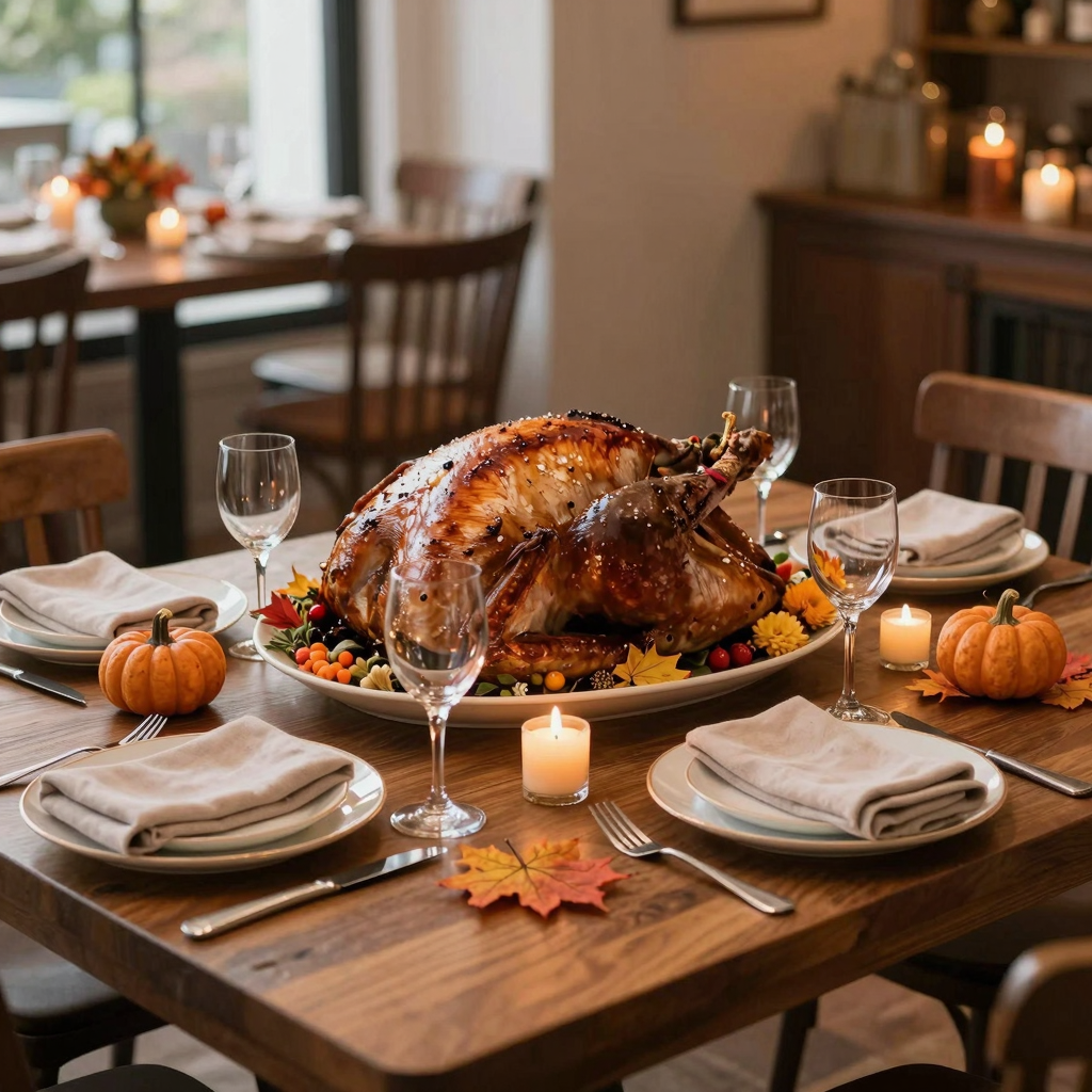 Thanksgiving Dinner Setup