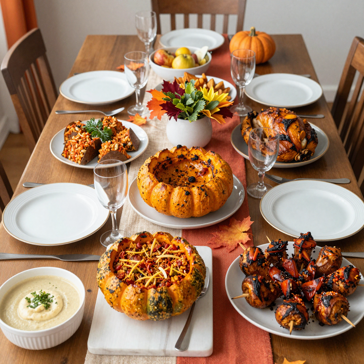 Thanksgiving Dinner Table