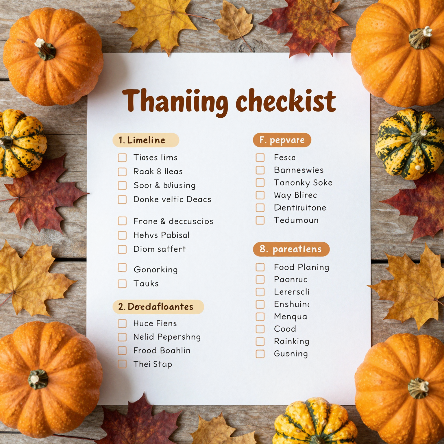 Thanksgiving Event Planning