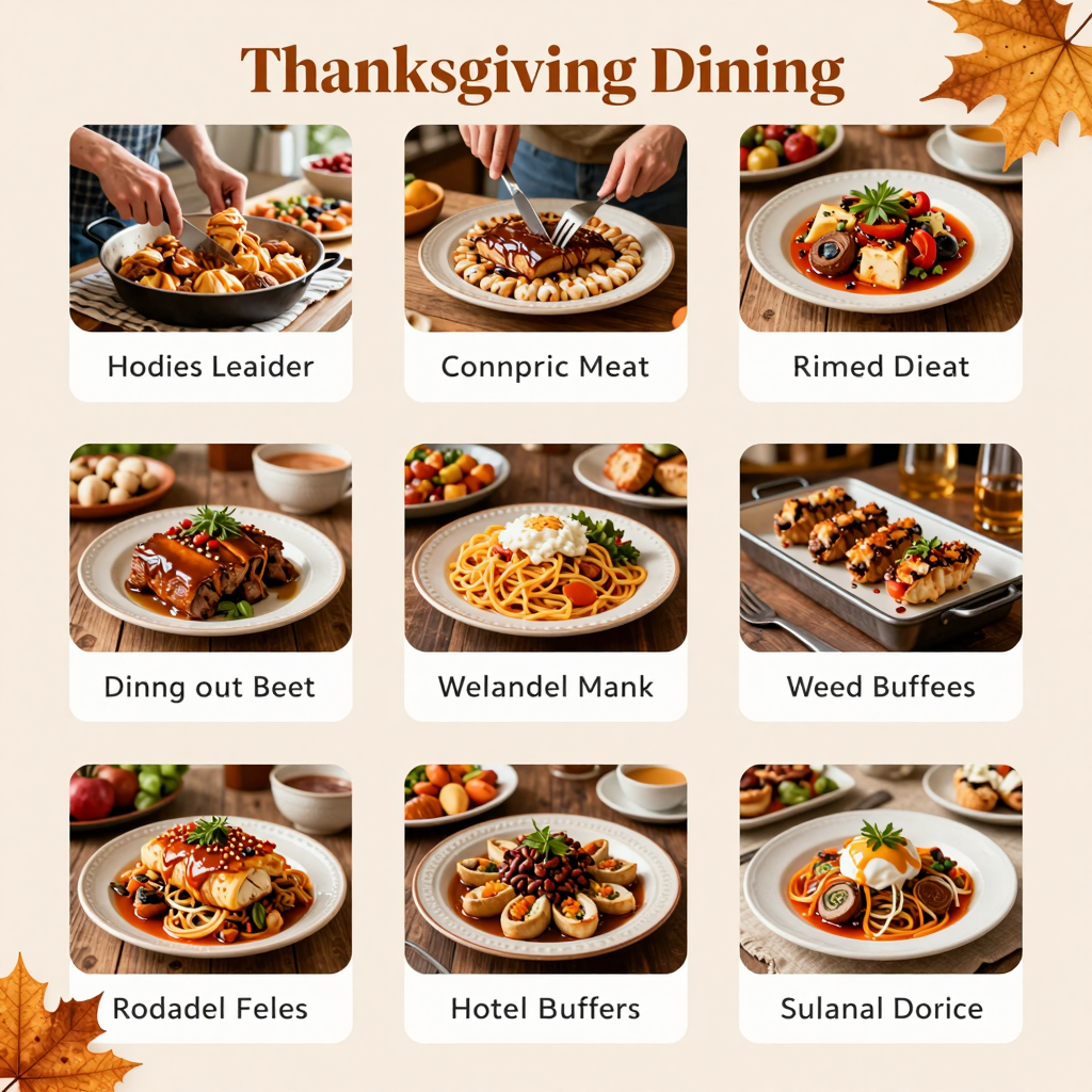 Infographic of Thanksgiving Dining Evolution