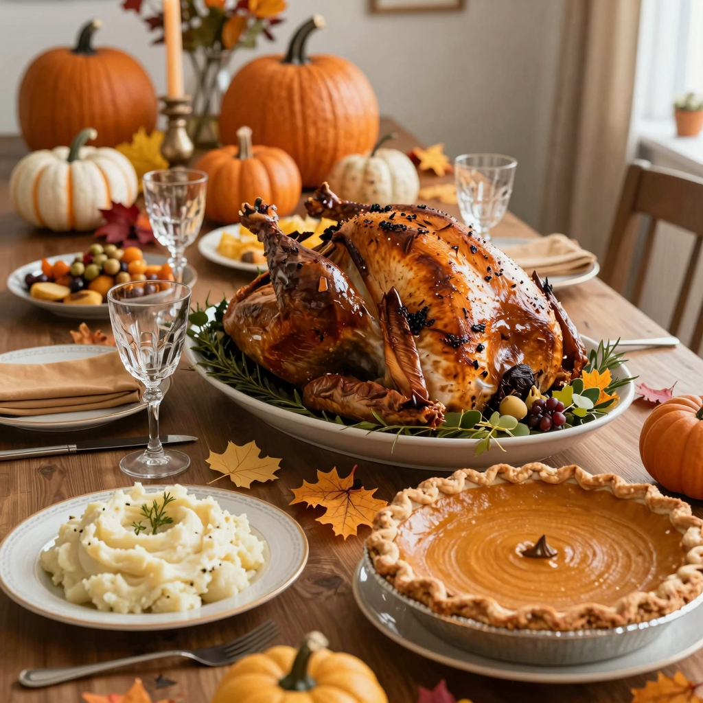 Thanksgiving Catering Setup