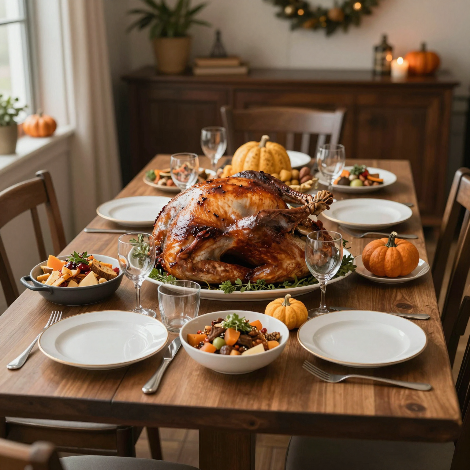 Thanksgiving Dinner Table