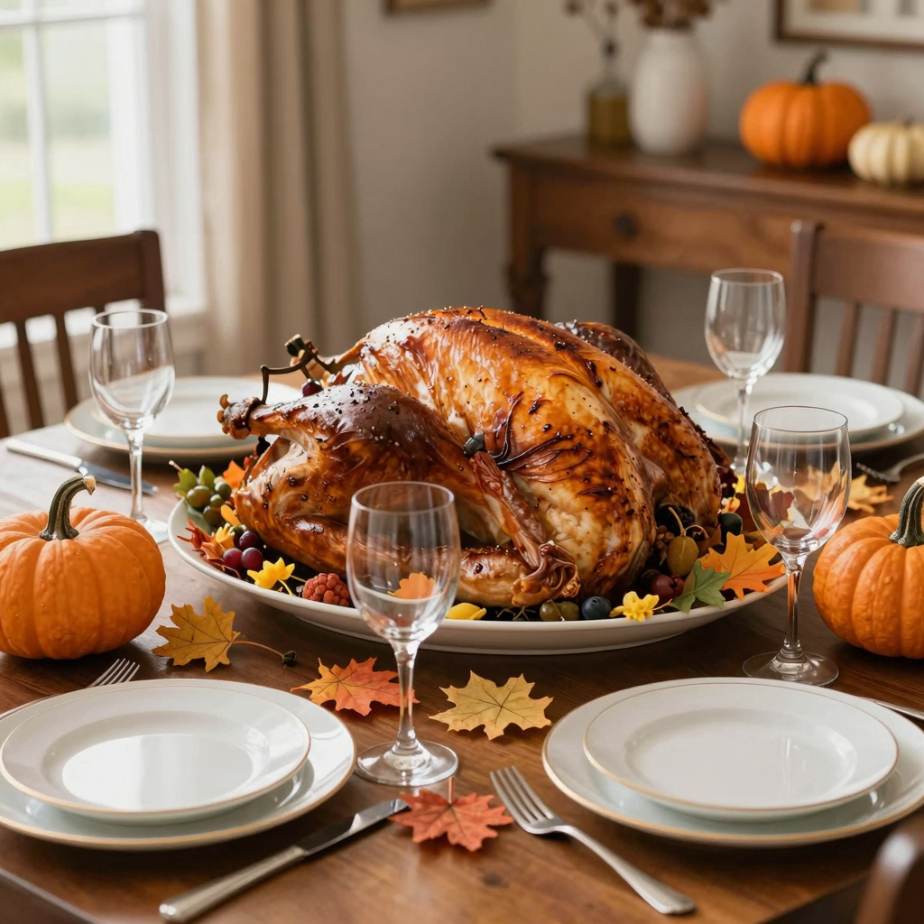 Beautiful Thanksgiving Lunch Table