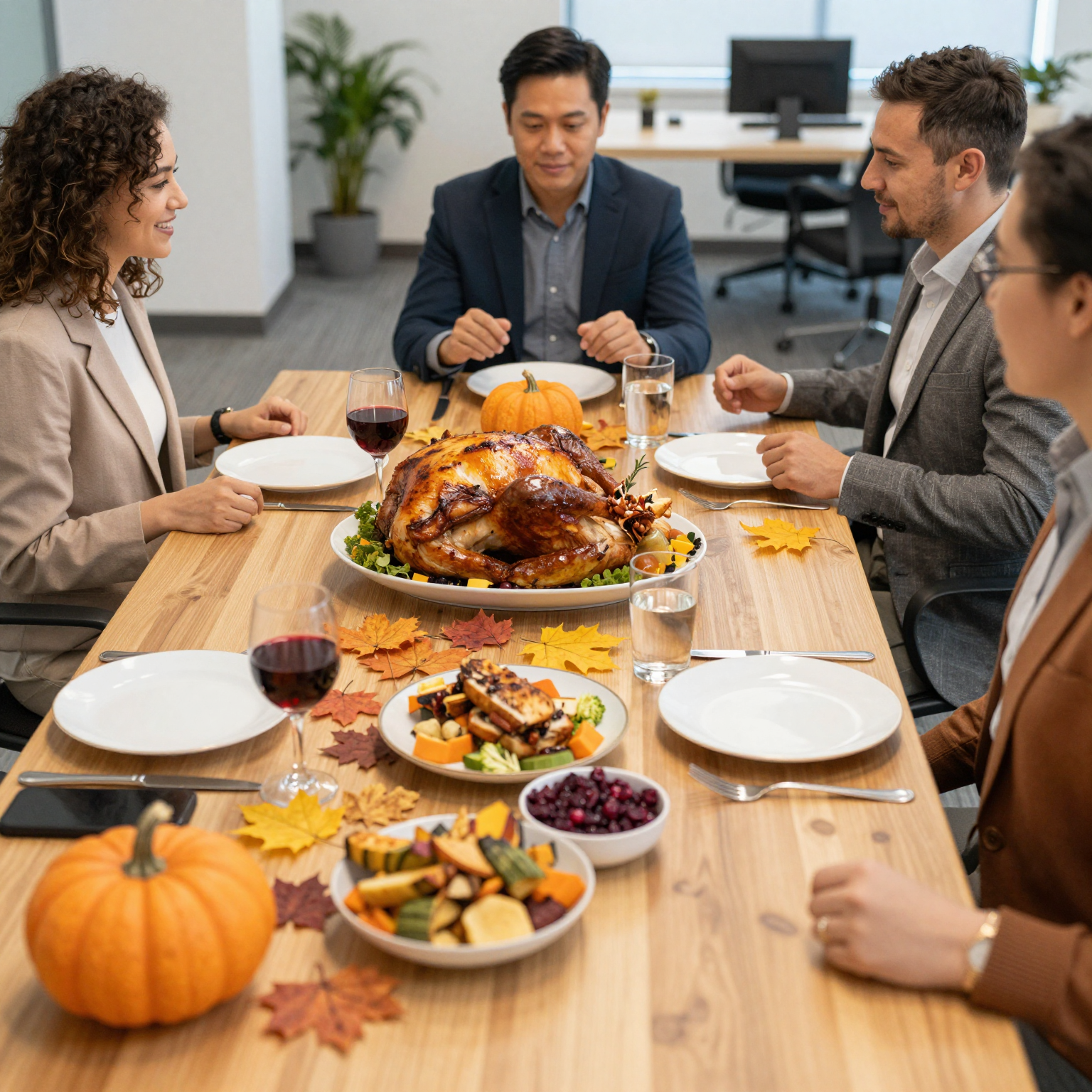 Thanksgiving Lunch Setup