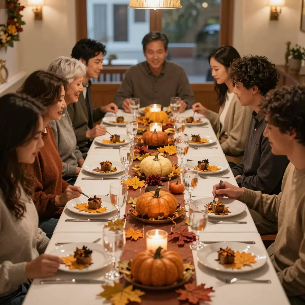 Thanksgiving Dinner Scene
