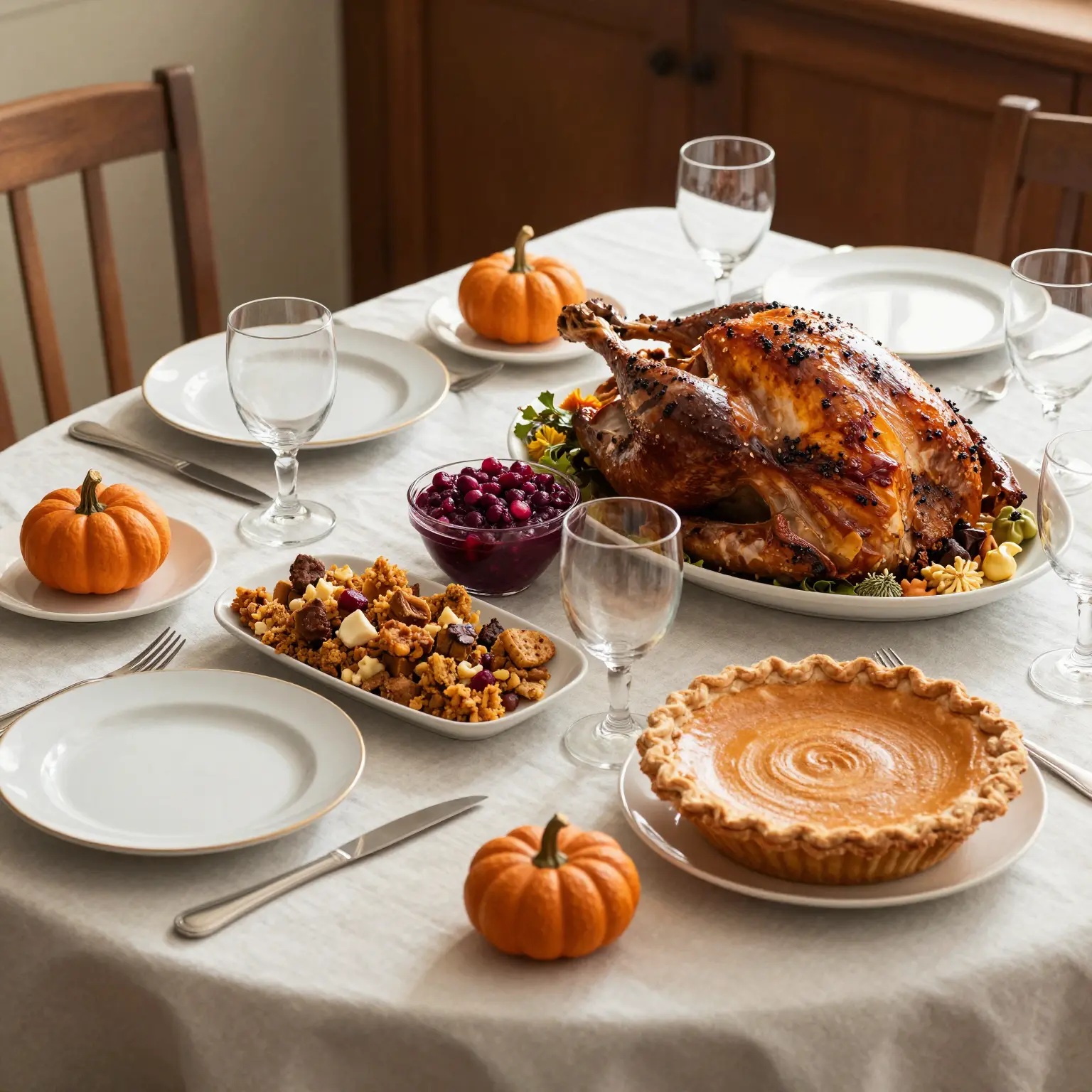 Thanksgiving Dining Scene