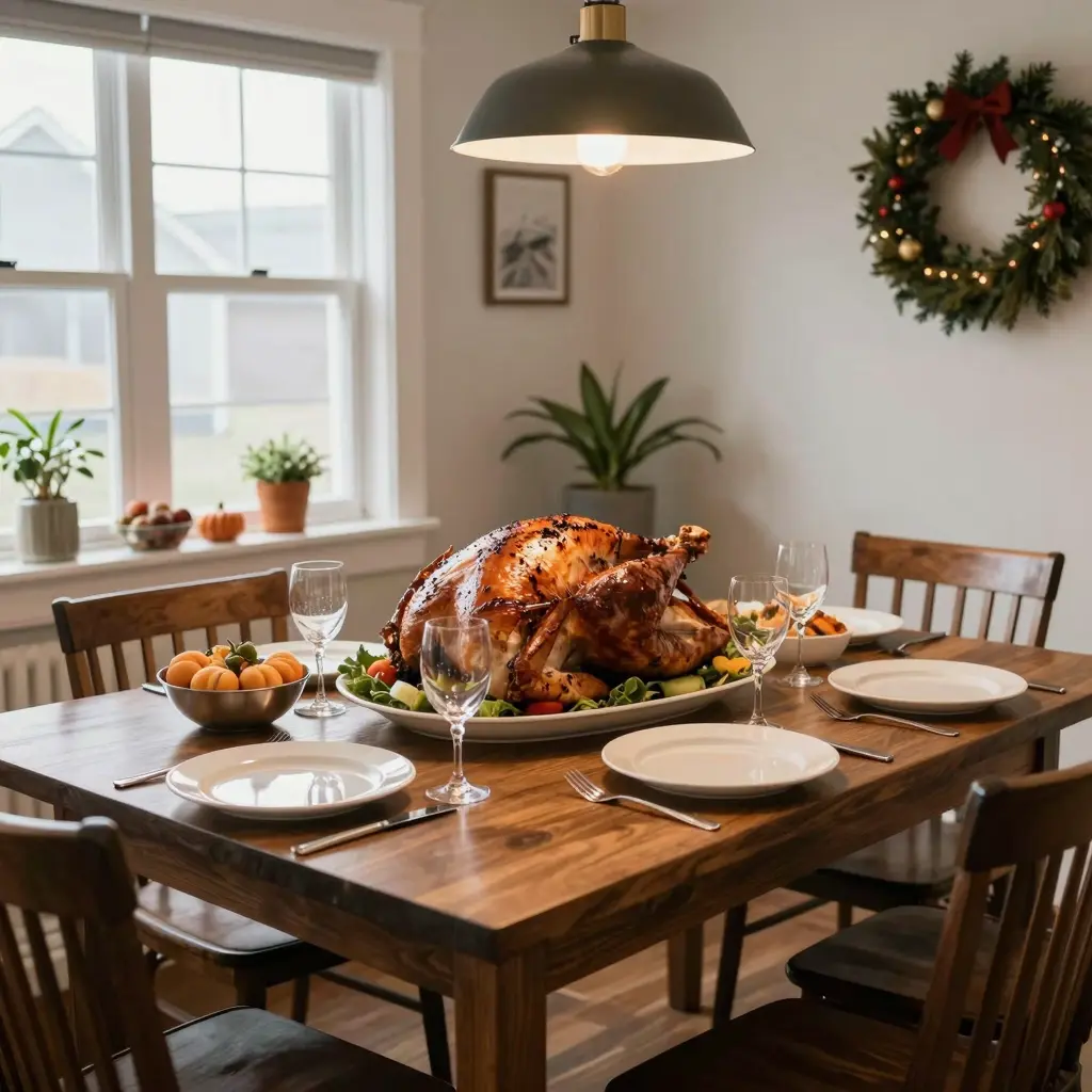 Thanksgiving Dining Setup in Cape May