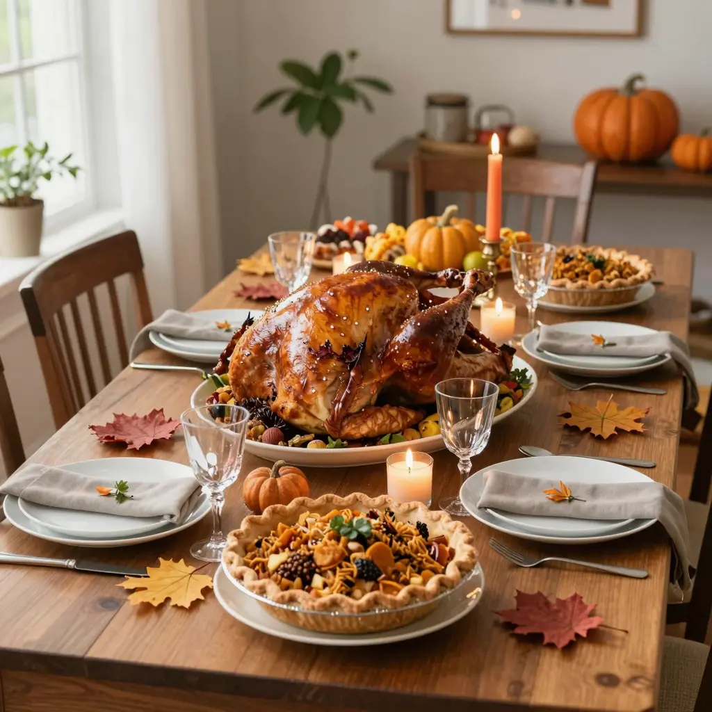 Thanksgiving dining table