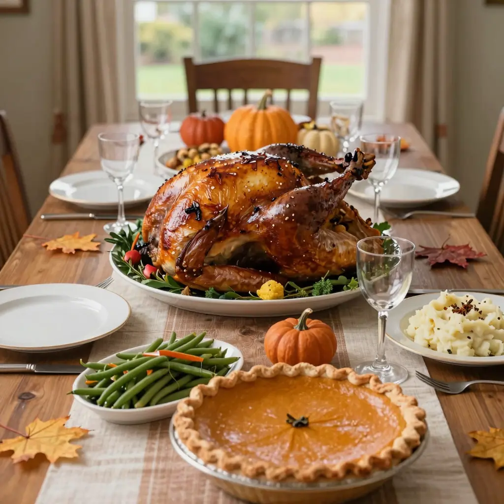 Thanksgiving Dinner Scene