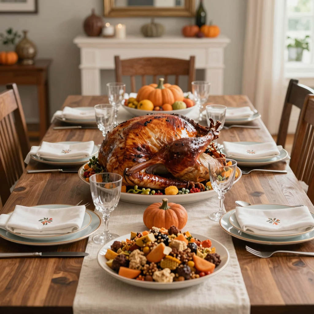 Thanksgiving Dinner Setting