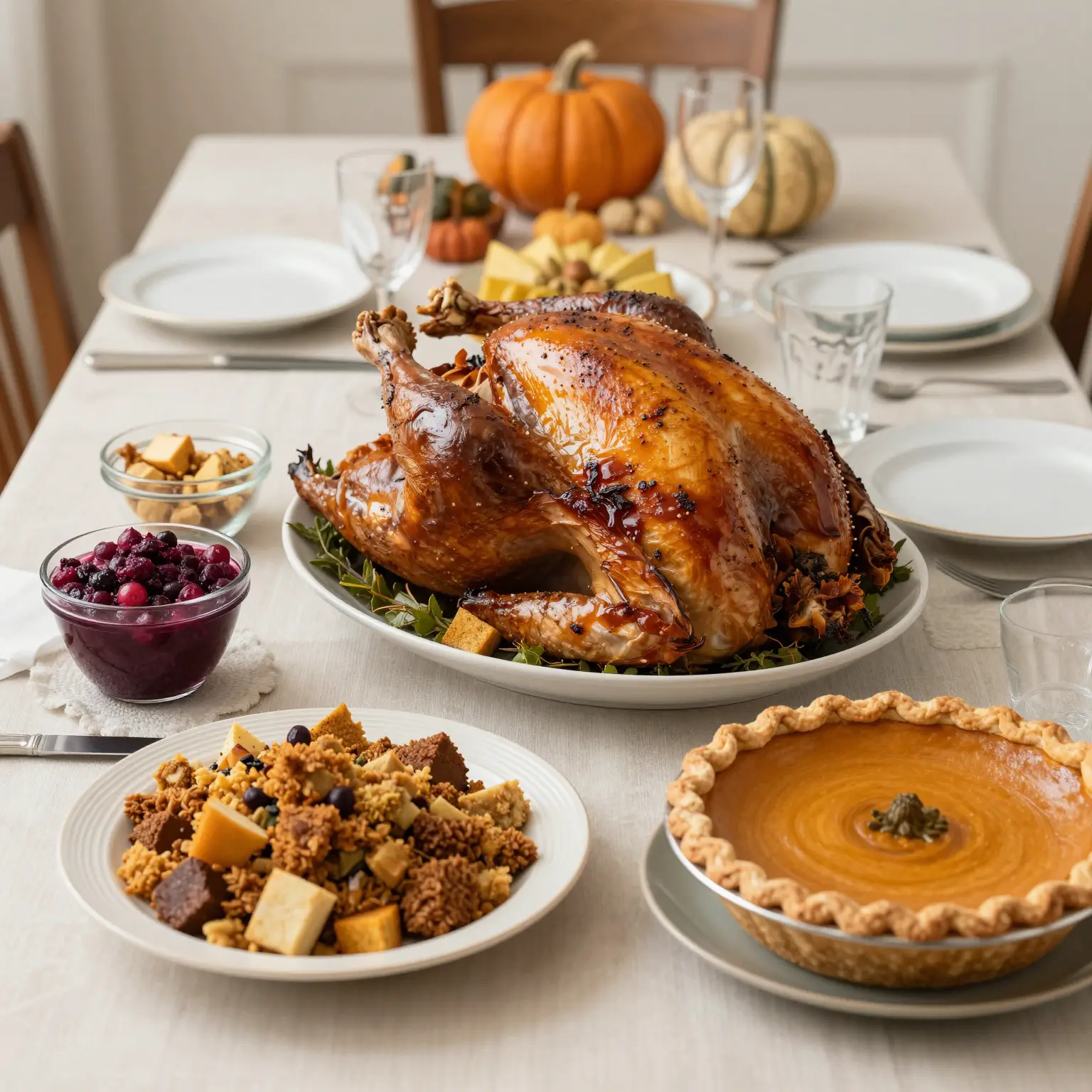 Thanksgiving Dinner Spread