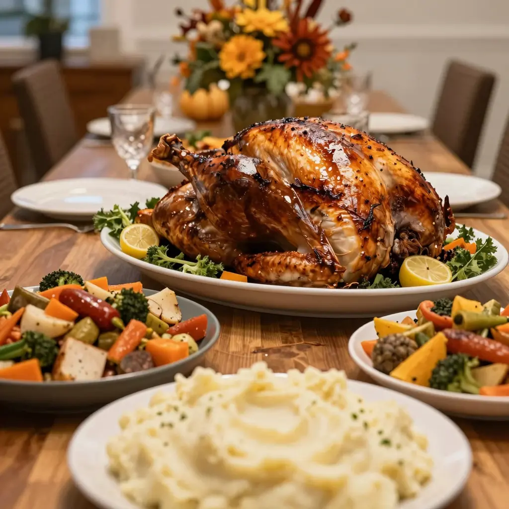 Thanksgiving Catering Setup