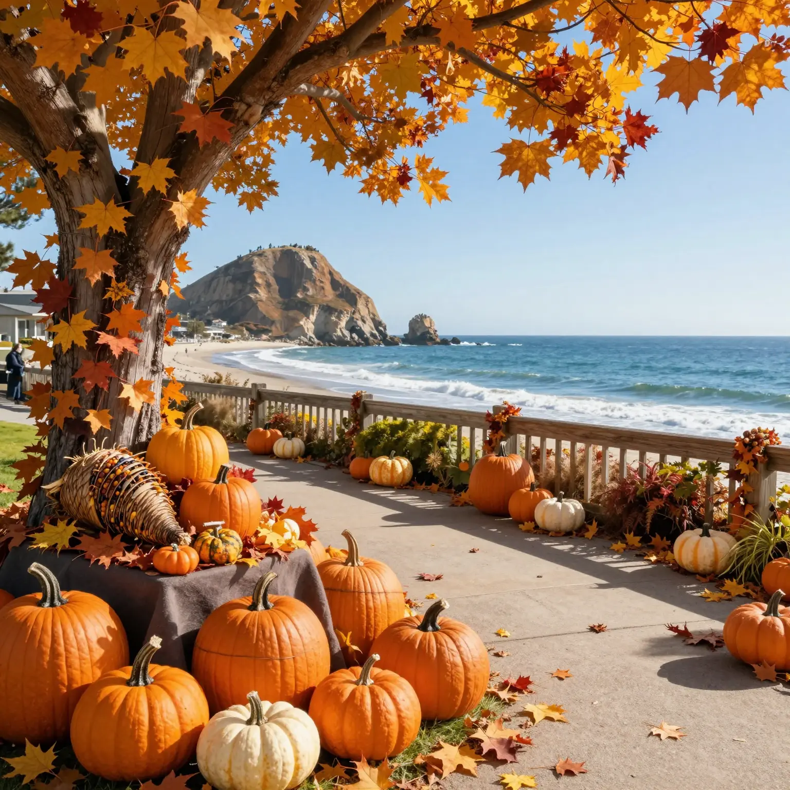 Thanksgiving Decorations in Morro Bay