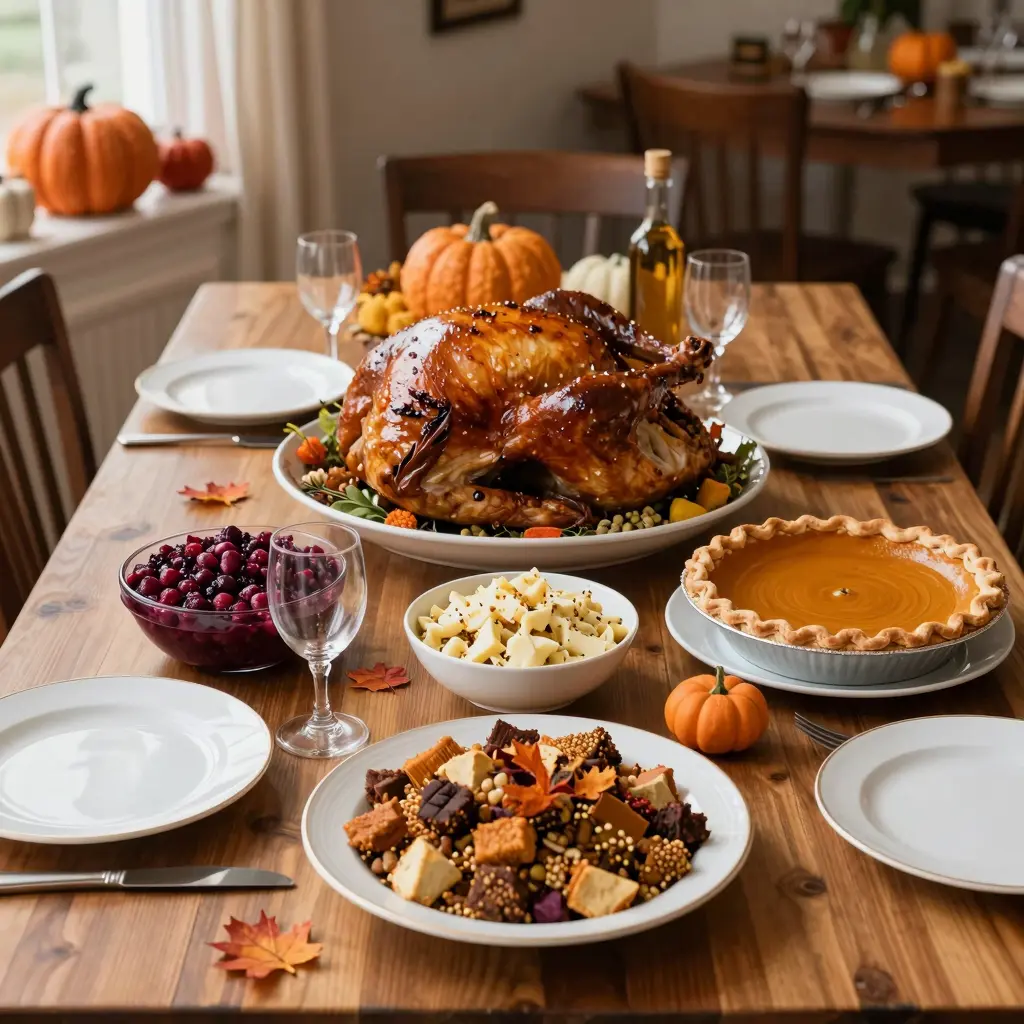 Thanksgiving Dinner Table