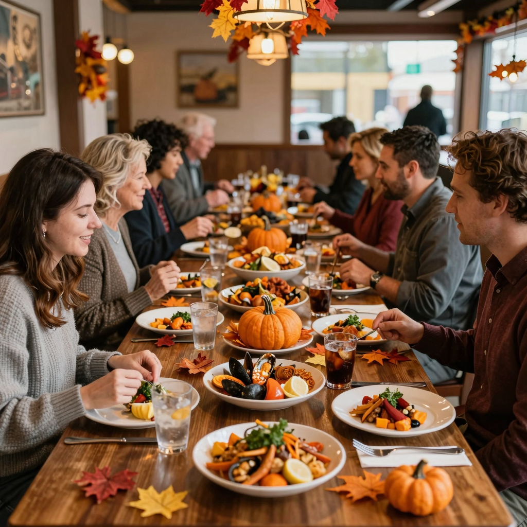 Thanksgiving Dinner at a Minnesota Seafood Restaurant