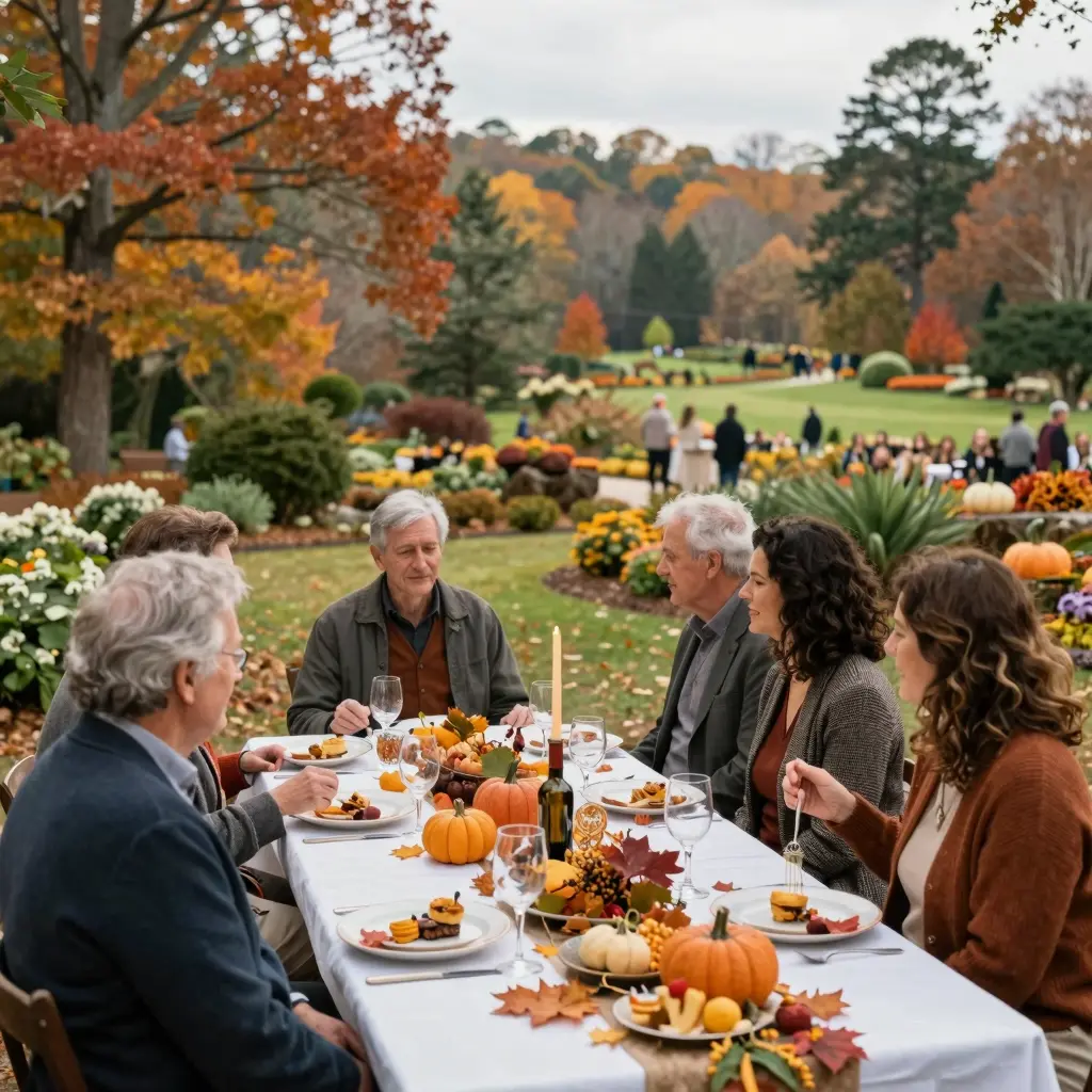 Thanksgiving setting at Callaway Gardens