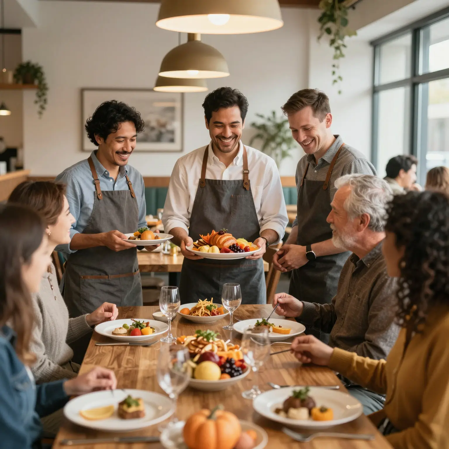 Happy Restaurant Owners